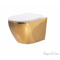 WC Carlo Mini fehér/arany DUROPLAST/FLAT/ZM csésze