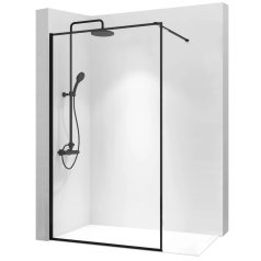 Bler 110 zuhanyfal fekete kerettel 110x195 cm