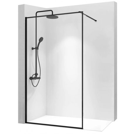 Bler 110 zuhanyfal fekete kerettel 110x195 cm